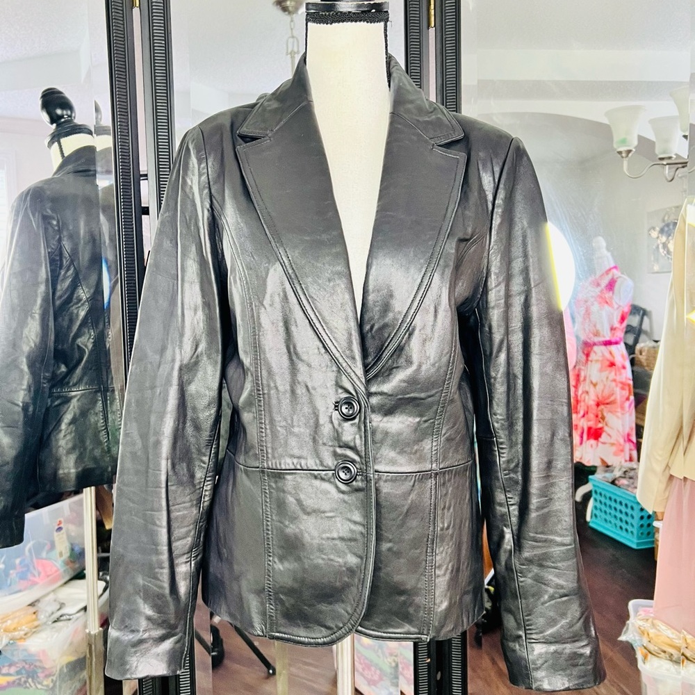 Laura Geller Leather Jacket